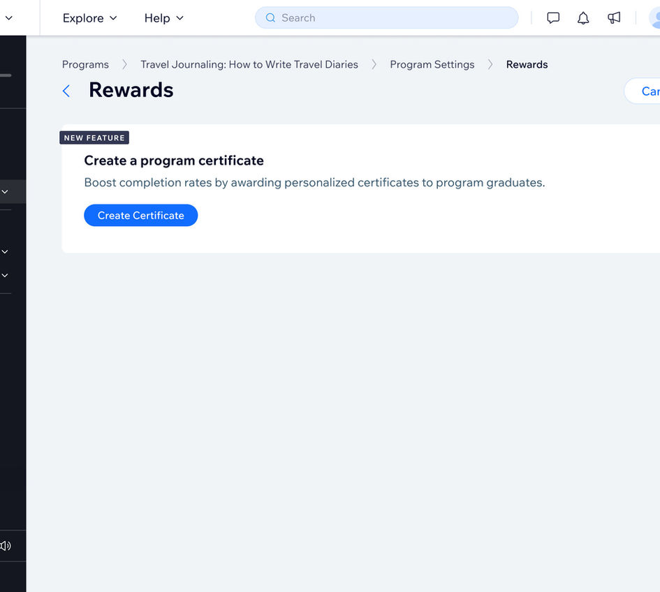 Wix Certificates feature
